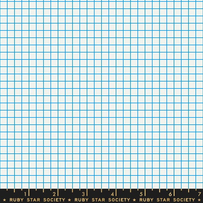 Graph paper grid fabric - ruby star society graph paper quilt cotton
