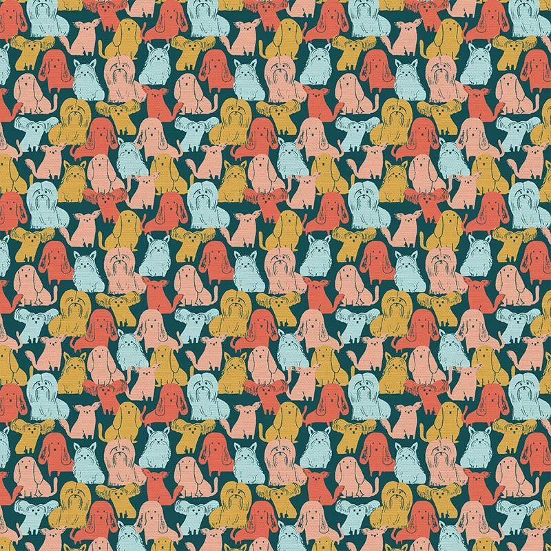 Dog Breeds Multicolored, Best In Show Paintbrush Studio Dog Breeds