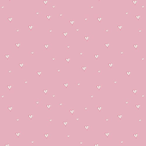 Pink Tiny Hearts fabric Girl at Heart AGF cotton fabric Broadway