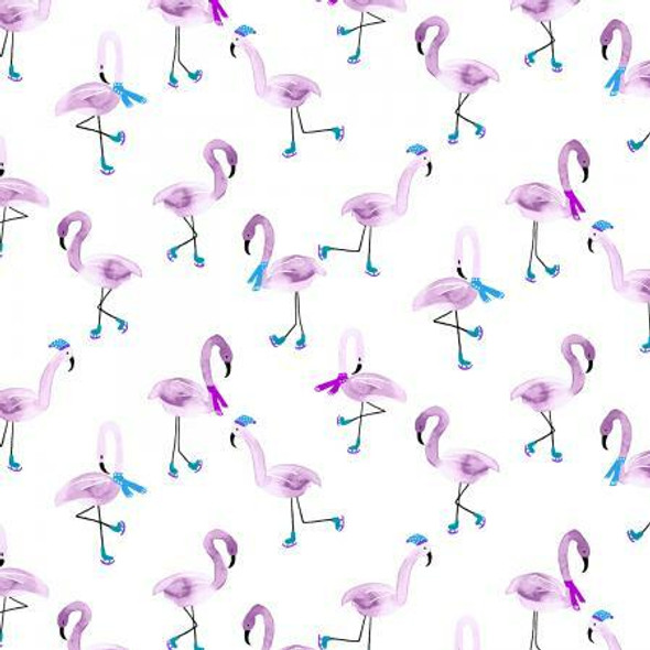 Freestyle Flamingo fabrics design