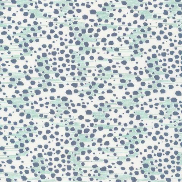Blue Speckles animal print cotton fabrics design