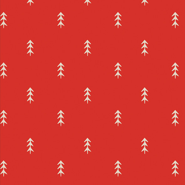 Red Tree fabric - Simple Deloliage Spice cotton fabric Cozy Magical Red Tree fabric - Simple Deloliage Spice cotton fabric Cozy Magical