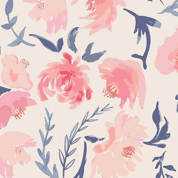 Watercolor floral fabrics design