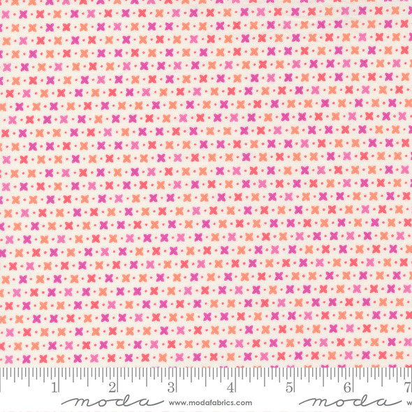 Tiny cross ivory Valentine fabric - Moda Fabrics Sincerely Yours QTR YD