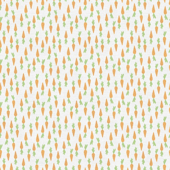 Easter carrot fabric - Easter quilting cotton Paintbrush Studio Fabrics cotton QTR YD