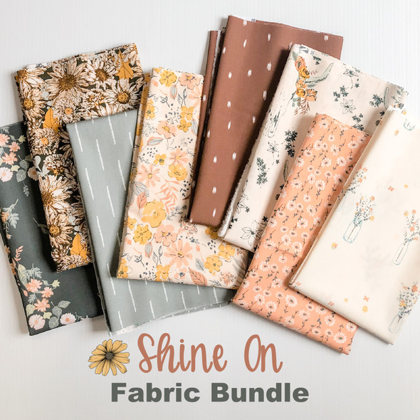 Shine On floral 9 piece Fabric Bundle quilt cotton - Art Gallery Fabrics fabric bundle