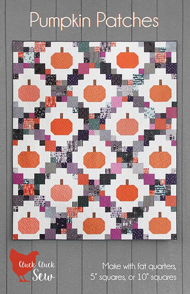 Pumpkin Patches Quilt pattern - fall seasonal quit pattern Cluck Cluck Sew pattern