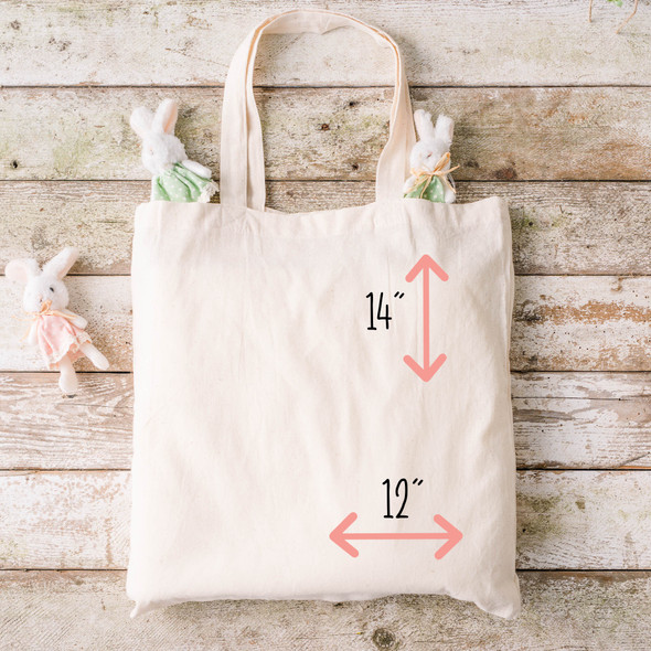 Hip Hop Bunny Easter Basket Tote Bag - Canvas Tote Bag