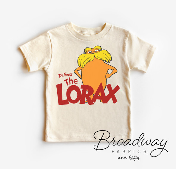 The Lorax Dr Seuss kids shirt - Bella Canvas unisex heather dust