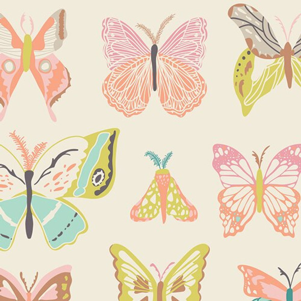 Butterfly cotton sewing fabrics design