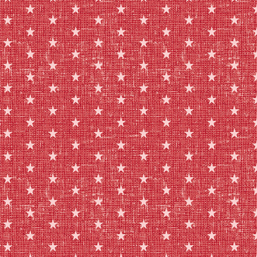 Patriotic Red Stars cotton quilting fabric - AGF Bloomin' America Sold by the yard