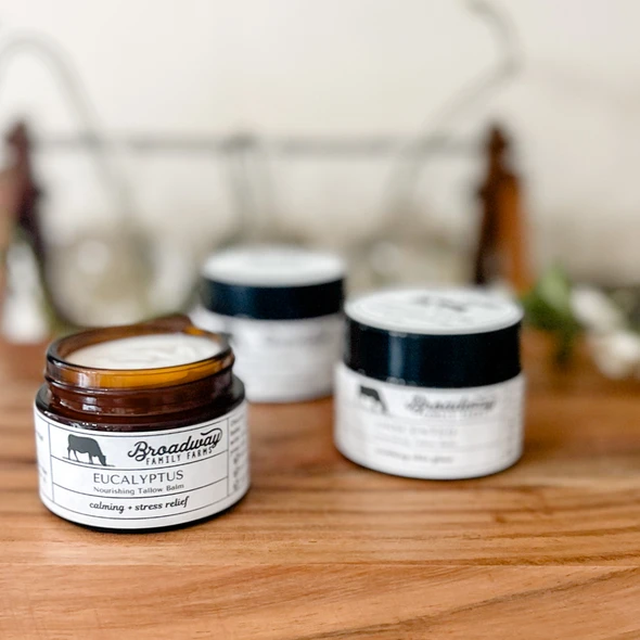 Organic Grass-Fed Beef Tallow Balm - Moisturizing Beef Tallow for face & skin