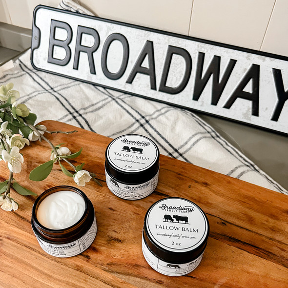 Organic Grass-Fed Beef Tallow Balm - Moisturizing Beef Tallow for face & skin