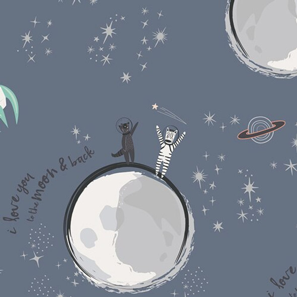 Gray blue space fabrics design Gray blue space fabrics design