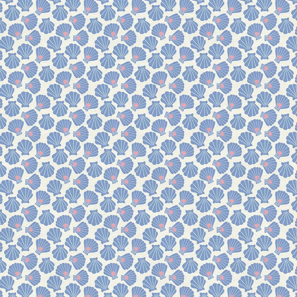 Blue sea shells Fabrics design