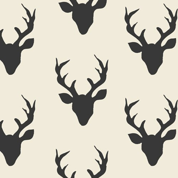 Deer Buck Forest Night in CANVAS fabrics design