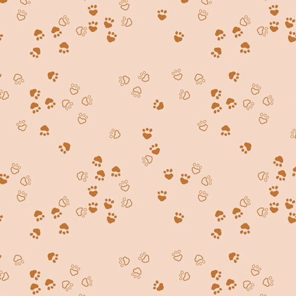 Paw print cotton fabrics design