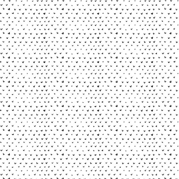 Tiny hearts white fabric - Dear Stella Hearts in Raven cotton QTR YD