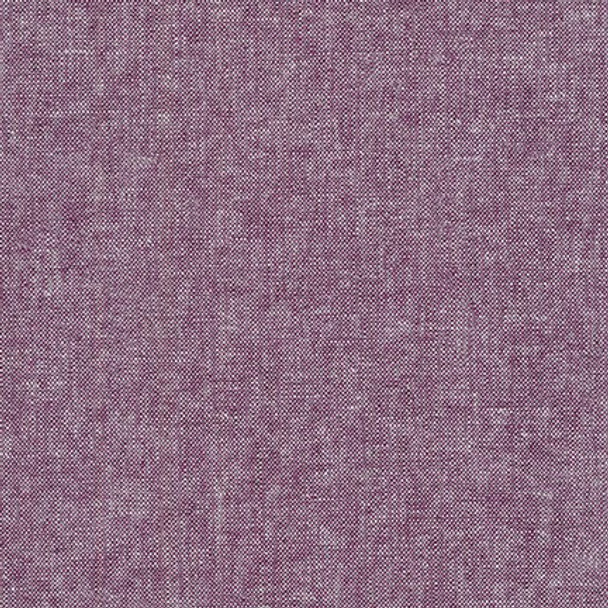 Purple eggplant linen fabric yarn dyed Essex Robert Kaufman