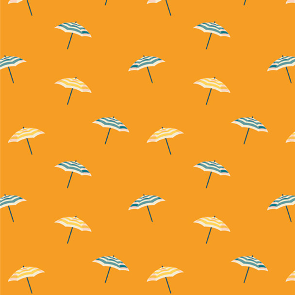 Light orange beach umbrella fabric AGF Seas the Day Citrus cotton