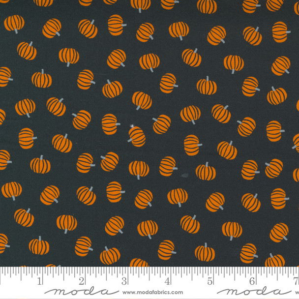 Orange Black Pumpkin fabric - Moda Holiday Halloween fabric quilt cotton