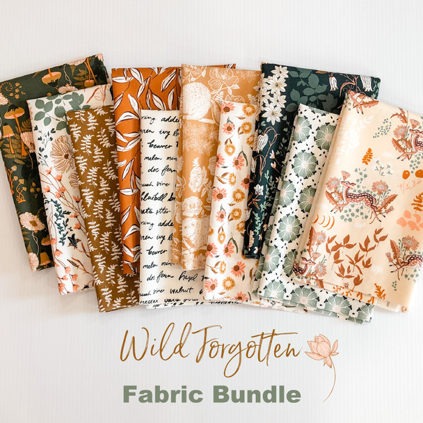 Wild Forgotten 10 piece Fabric Bundle quilt cotton - Art Gallery Fabrics Bonnie Christine bundle