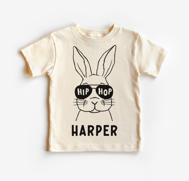 Modern Hip Hop Bunny Easter Shirt - Bella Canvas heather dust