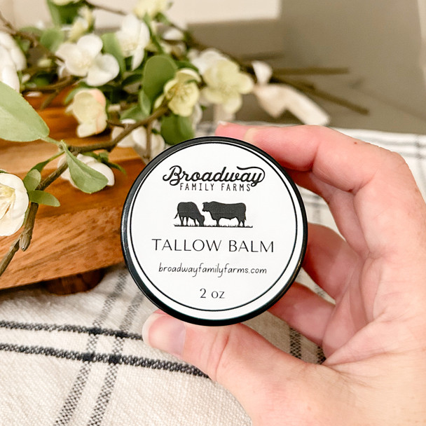 Organic Grass-Fed Beef Tallow Balm - Moisturizing Beef Tallow for face & skin