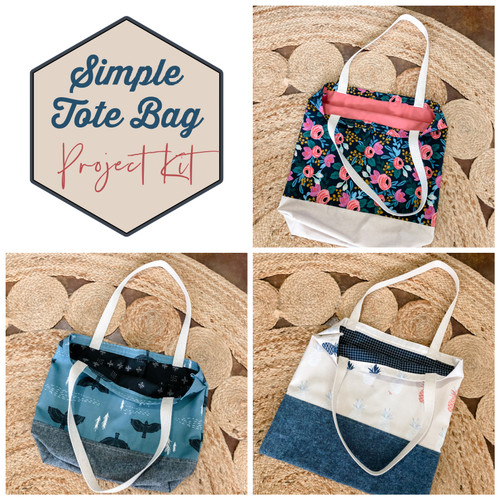 Simple Tote Bag Project Kit - Tote Bag box kit | Broadway Fabrics