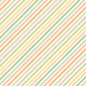 Pastel Rainbow Stripe quilting cotton fabric - AGF Rainbow Chords cotton Sold By The Quarter Yard