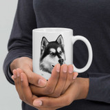 Siberian Husky Mug White glossy mug