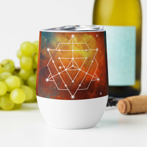 Spiritual Geometry Wine Tumbler