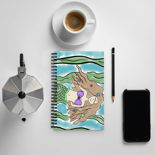 Mermaid Spiral notebook