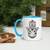 Gemini Zodiac Sign Hamsa Hand of Protection. Coffee Mug