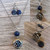 Lapis Lazuli Aromatherapy Diffuser Locket Earrings Jewelry Set