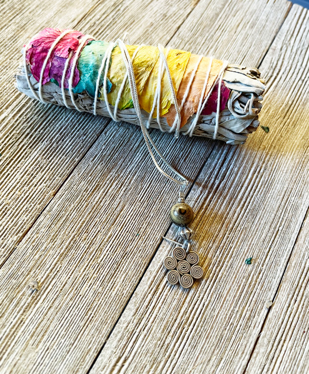 sterling silver swirl pendant