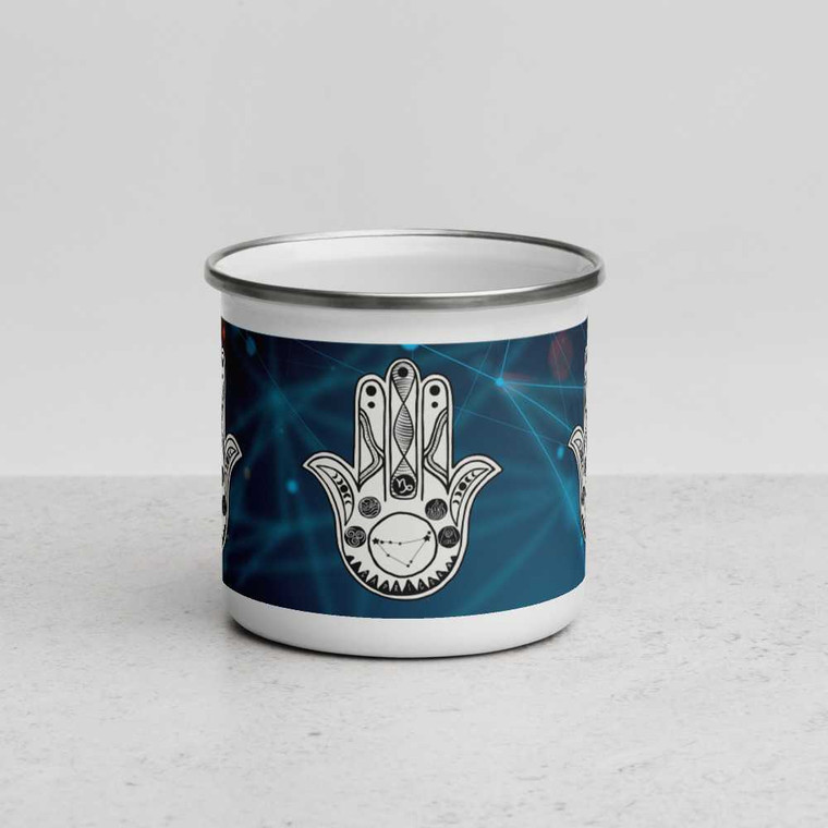 Capricorn Zodiac Sign Enamel Mug