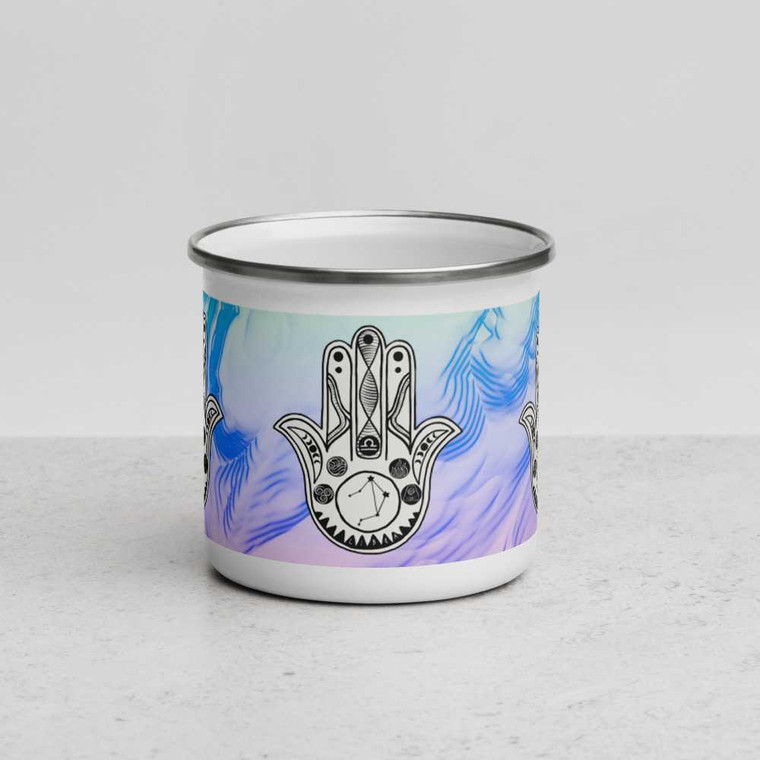 Libra Star Sign Enamel Mug