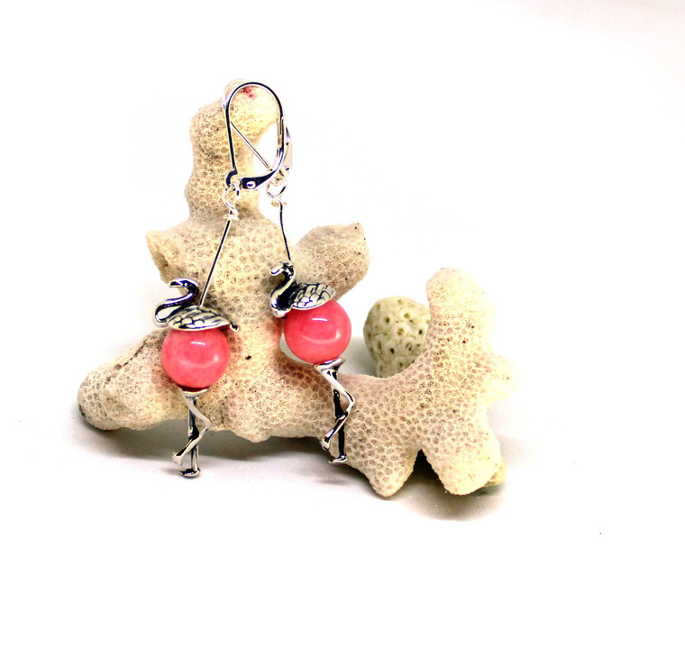 Pink Flamingo Earrings Funky Fun