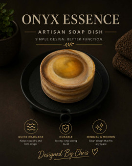 Onyx Essence Artisan Soap Dish