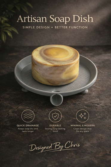 Artisan Soap Dish Designed By Chris!