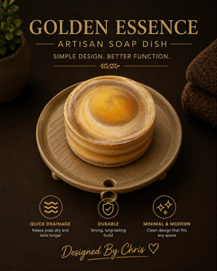 * LIMITED EDITION* Golden Essence Artisan Soap Dish