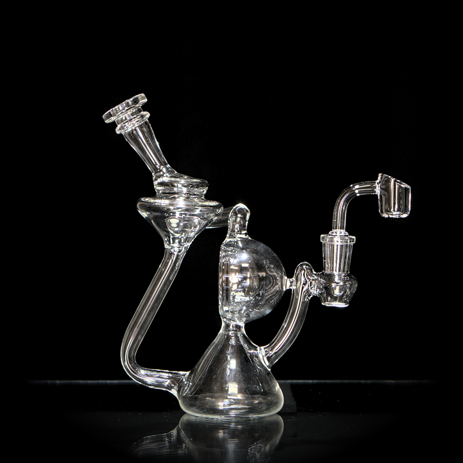 Multi Hemisphere Recycler Small Water Pipe, RYO Tasteful Tobacco