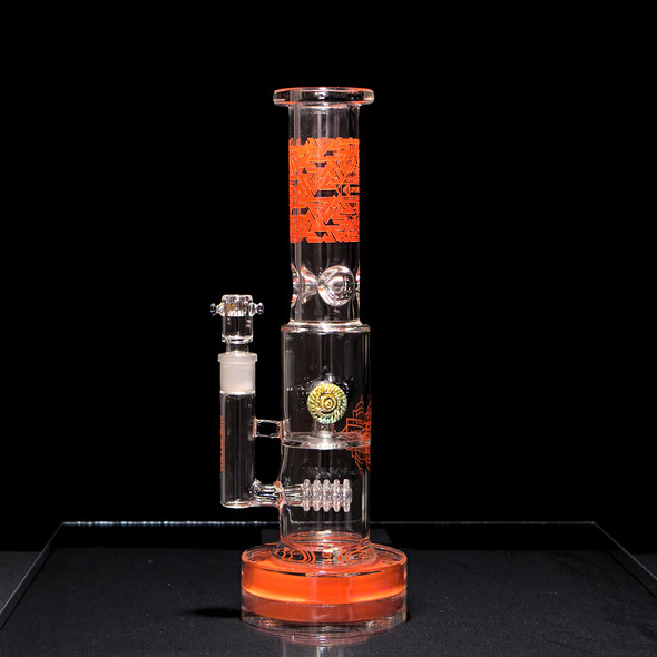 Torpedo Button Large Water Pipe by Arcatek Glass