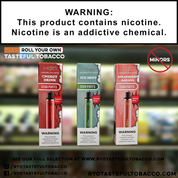HQD Cuvie Plus Disposable Ecigs 5% Nicotine Sarasota Bradenton