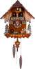 Schneider Bierdrinker Musical Quartz Chalet with Hand Painted Flowers German Cuckoo Clock, Q5403/10