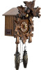Partial side view of Traditional Quartz Cuckoo Clock with OFF and MUSIC ON/OFF buttons
