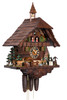 Hönes The Hunter Musical 8-Day Chalet with Bell Tower German Cuckoo Clock 86740T