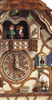 Moving woodchopper, dancers, and cuckoo bird that pops out every hour and half hour