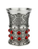 ARTINA's Exclusive Rubin Collection | Bierbecher Ruby Pewter Chalice Cup with Swarovski Crystals, 0.2L | Lindenhaus Imports in Helen, Ga